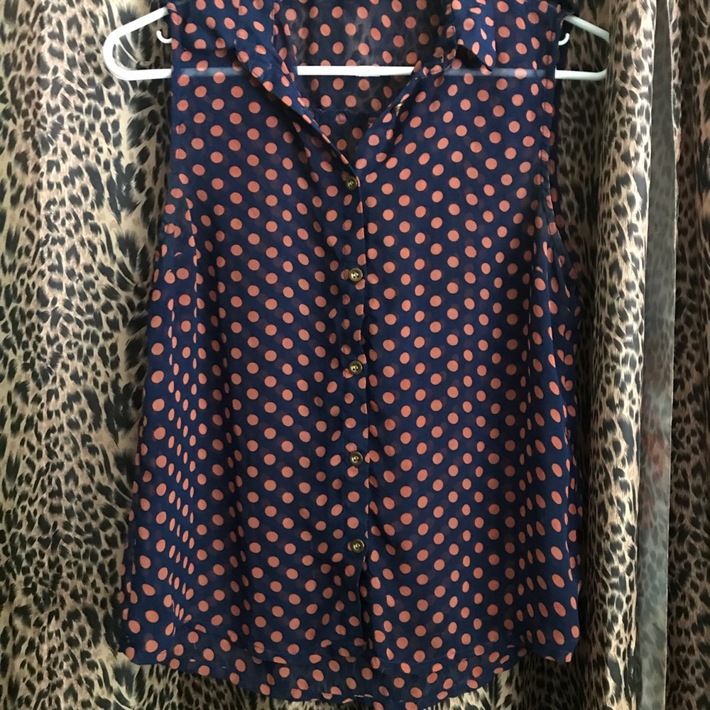 Polka dot blouse